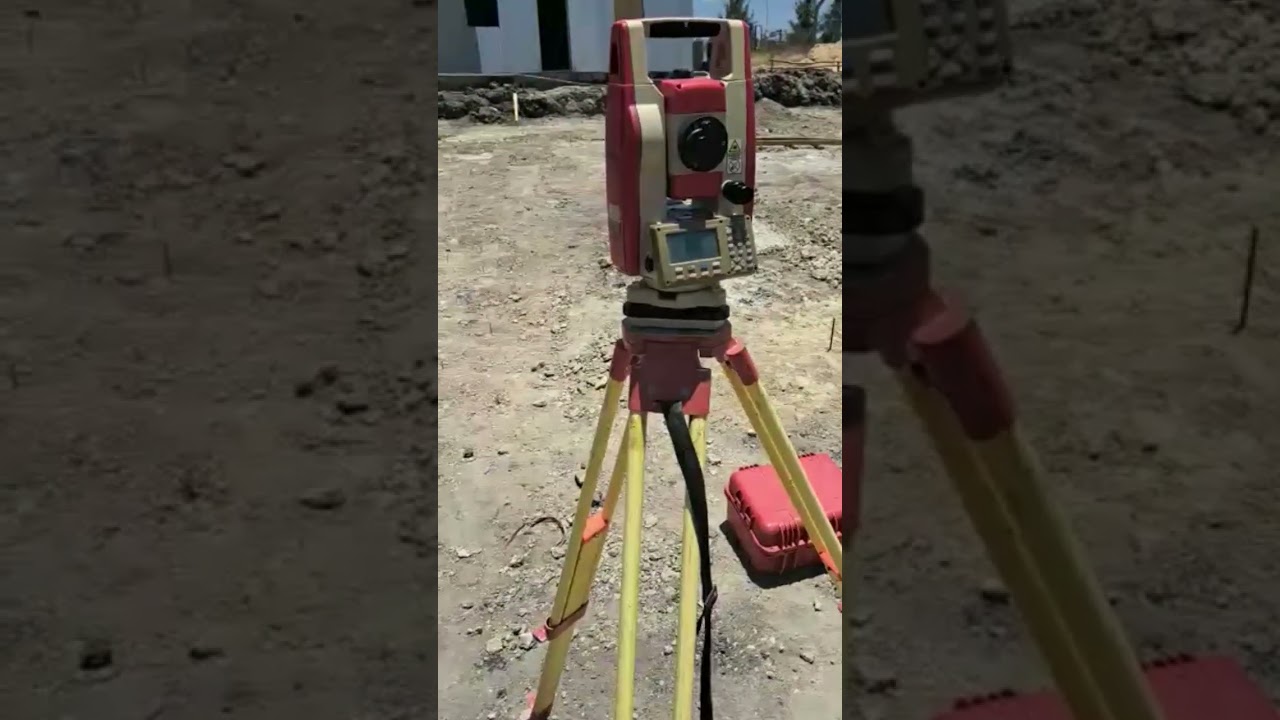 Using a Total Station for Setting Out Foundations #Shorts #SettingOut #TotalStation #FOSEngineering