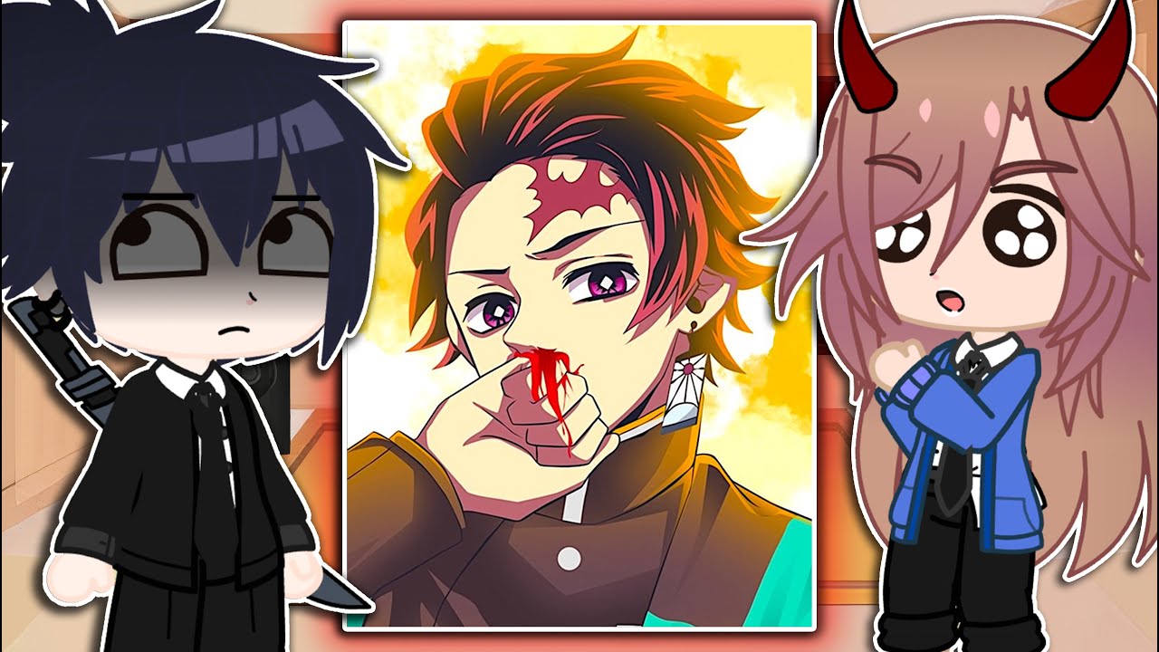 Chainsaw Man React to Tanjiro Kamado // Gacha Club