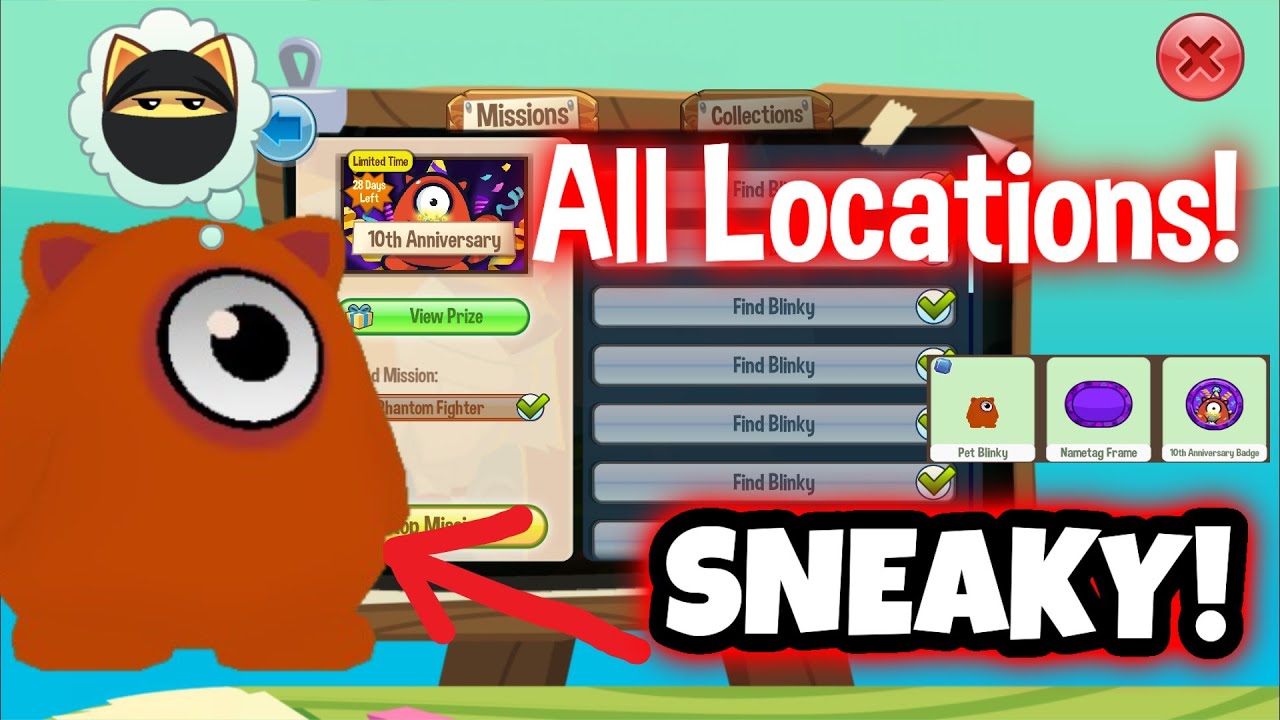 *ALL BLINKY LOCATIONS* HOW TO FIND ALL HIDDEN BLINKY | Animal Jam August Update 2025