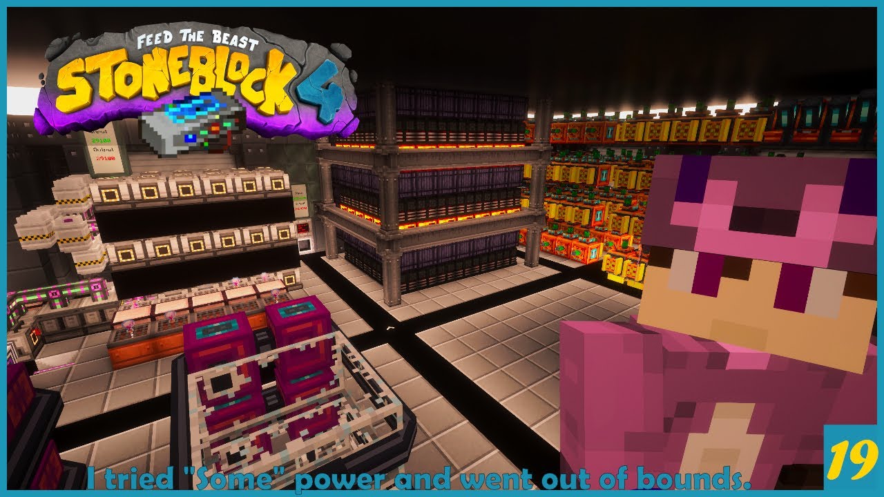 Stoneblock 4 -Minecraft Modpack- Why did I do this?  And why do I keep going out of bounds? -19-