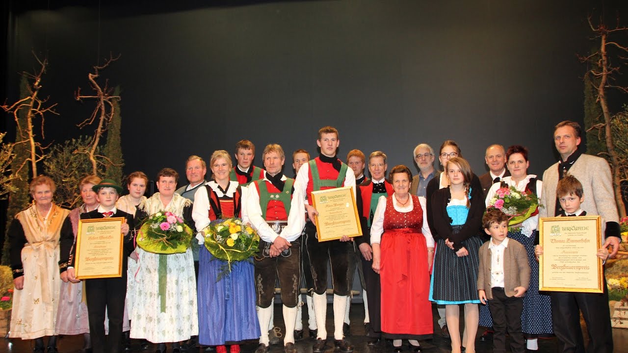 Die Bergbauernpreisträger 2016