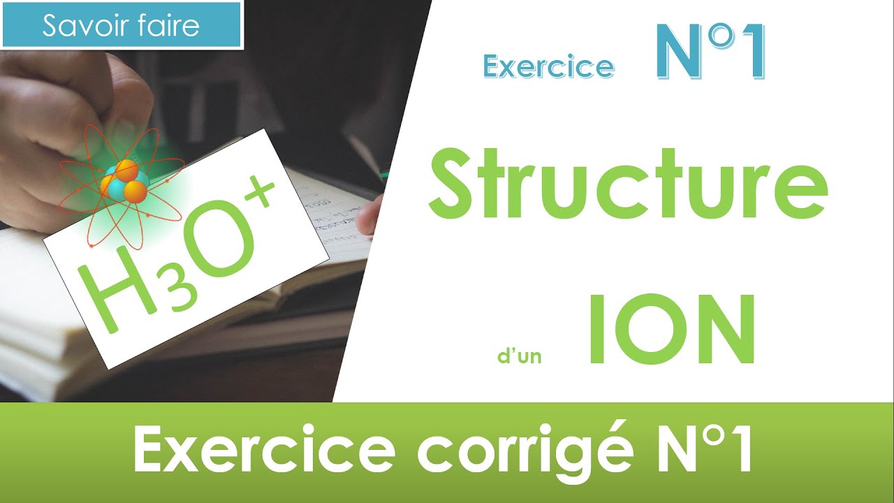 Trouver la structure d'un ion polyatomique  en 2 minutes exercice 1 🧪 Chimie  (3&egrave;me et plus)
