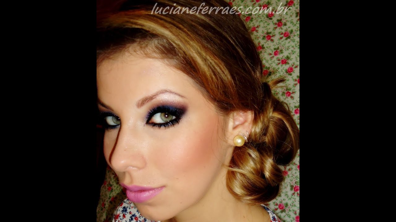 Cabelo e make de festa, com Luciane Ferraes