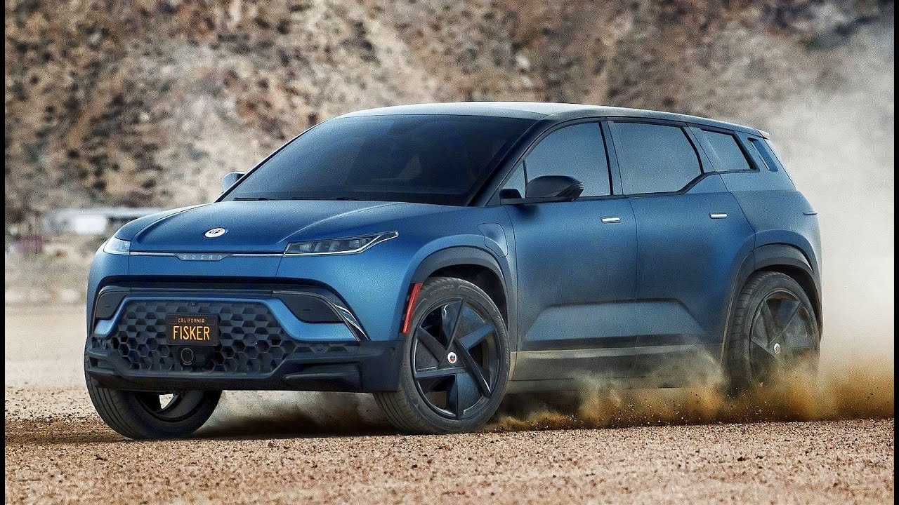 Электрокроссовер с солнечными панелями на крыше Fisker Ocean 2023 .   Review.Specs.Interior.Price.