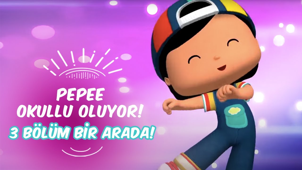 Pepee Okullu Oluyor! ✏️📖  Pepee Leliko ve Pisi İle 3 B&ouml;l&uuml;m Bir Arada | D&uuml;şyeri