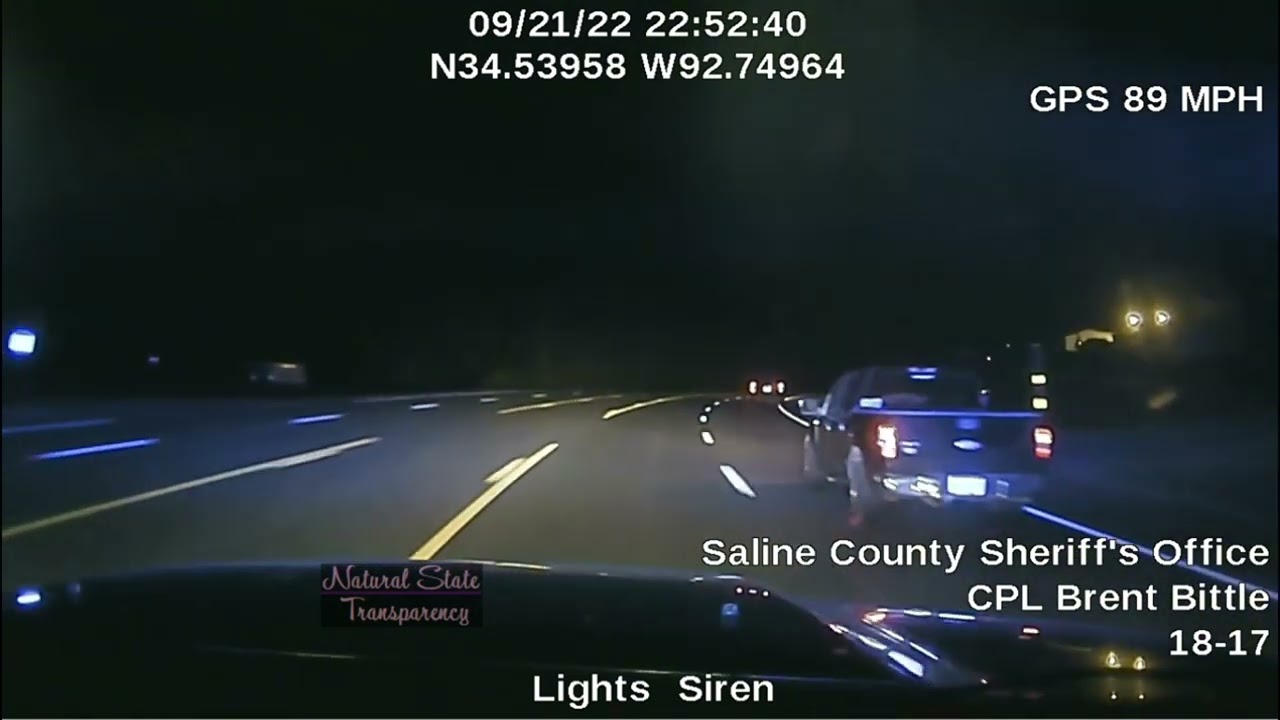 Arkansas State Police & Saline County Sheriff's Office Pursuit Benton to Paron Narrows Rd Hwy 9/298