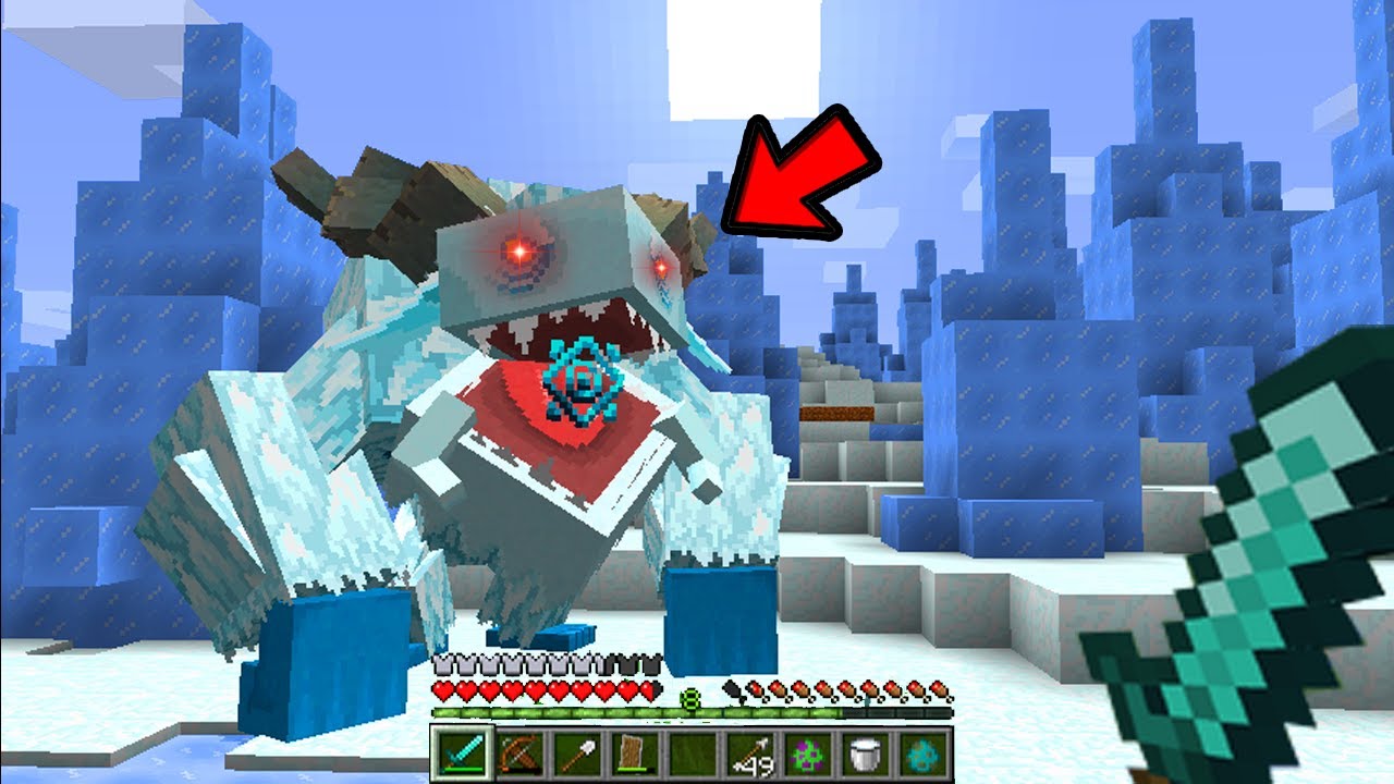 لن تصدق أنني إكتشفت مكان وجود الوحش الثلجي الاسطوري في ماين كرافت | Minecraft Frostmaw