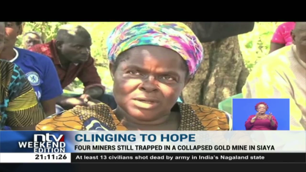 Siaya: 4 miners still trapped in a collapsed gold mine in Abimbo