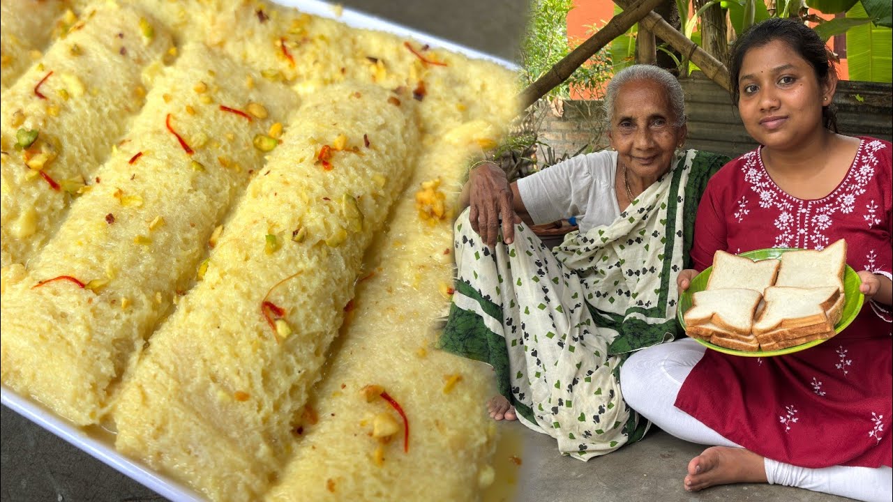 পাউরুটি আর দুধ দিয়ে তৈরি মজাদার মালাই রোল।Malai Roll Recipe। Easy Bread Dessert