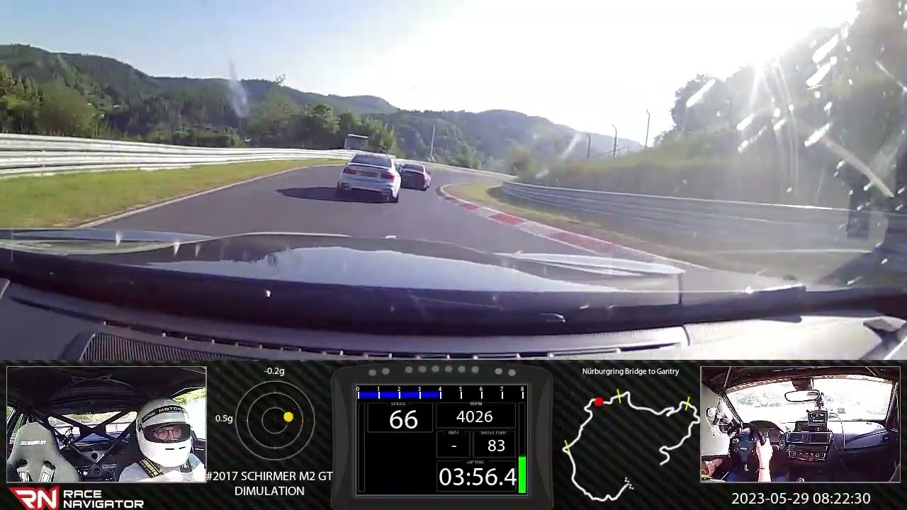 RN #1 Onboard video Nürburgring BTG EARLY WARMUP LAP WITH APEX MOTORSPORT, SCHIRMER M2 GT, 