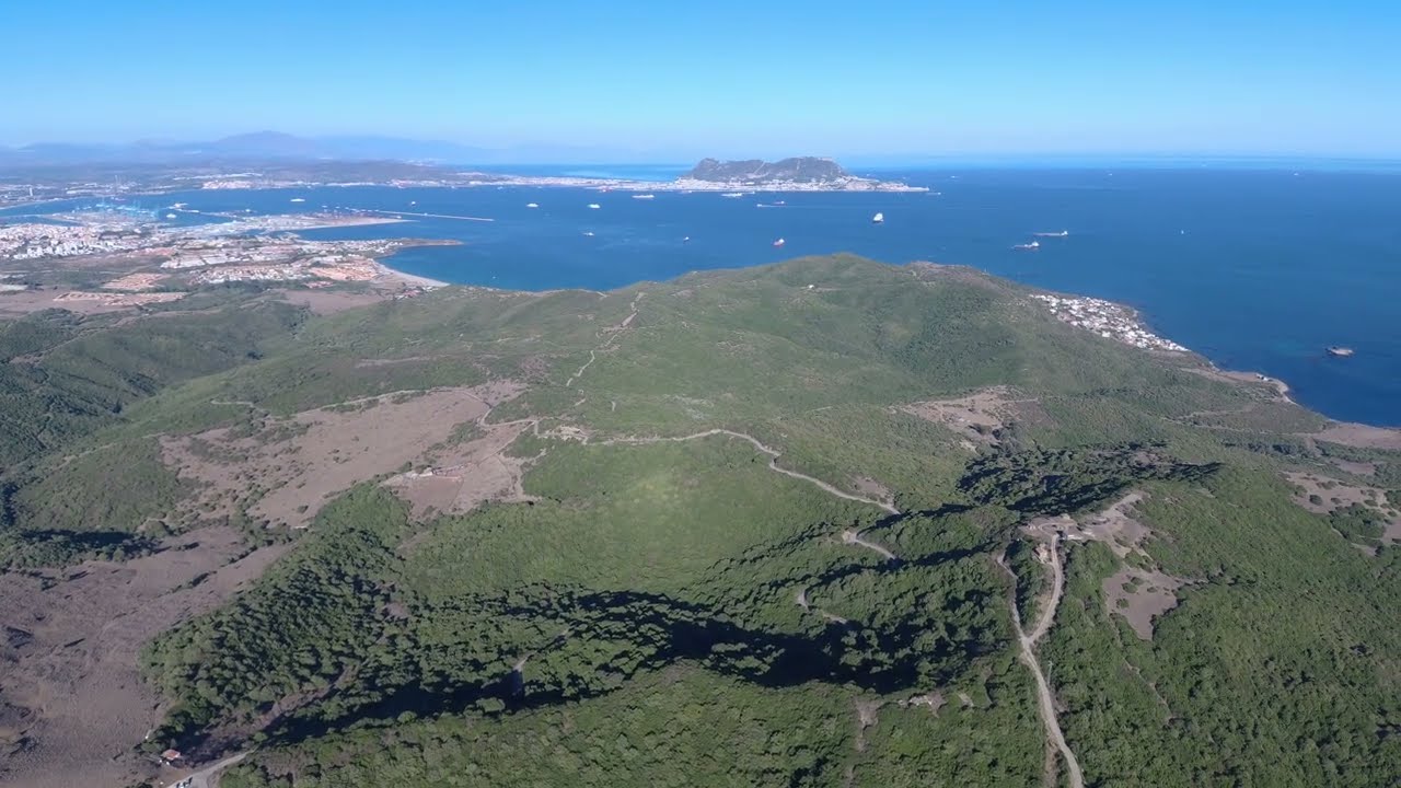 ✪ 4k 60fps Algeciras  around Las Pantallas from the Sky del Cielo ✪