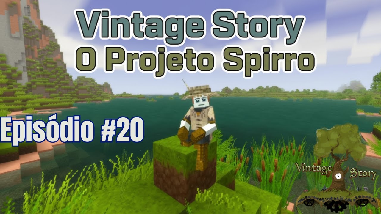 Vintage Story Série #20 Finalmente fiz a Picareta de Prospecção e base de apoio