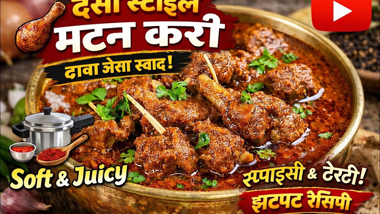 🔥 ढाबा स्टाइल मटन मसाला | रेस्टोरेंट जैसा स्वाद घर पर