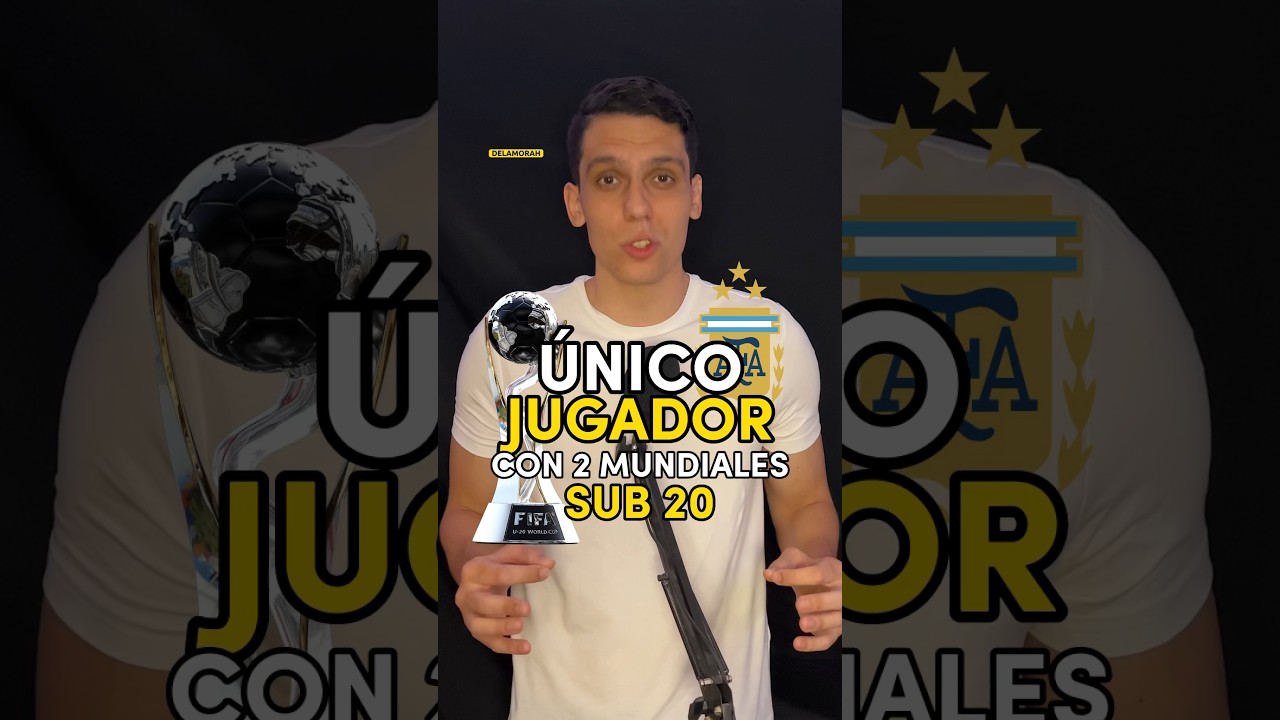EL &Uacute;NICO FUTBOLISTA en la HISTORIA que GAN&Oacute; 2 MUNDIALES SUB 20 😳🏆 | #SHORTS #FIFA #FUTBOL