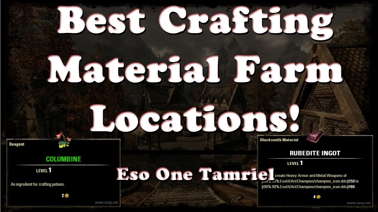 ESO | Best Material Farming Locations (Ore, Runes, Wood, Etc) | One Tamriel