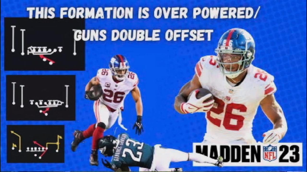 🔥This Formation is Over Powered/ Guns double offset formation/ Madden 23.
