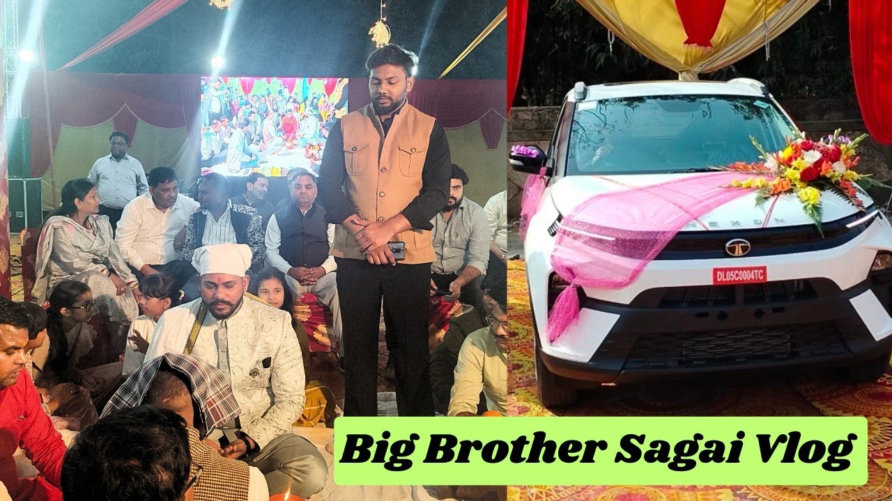 Big Brother Sagai Vlog | Cousin Brother Mama Aale 