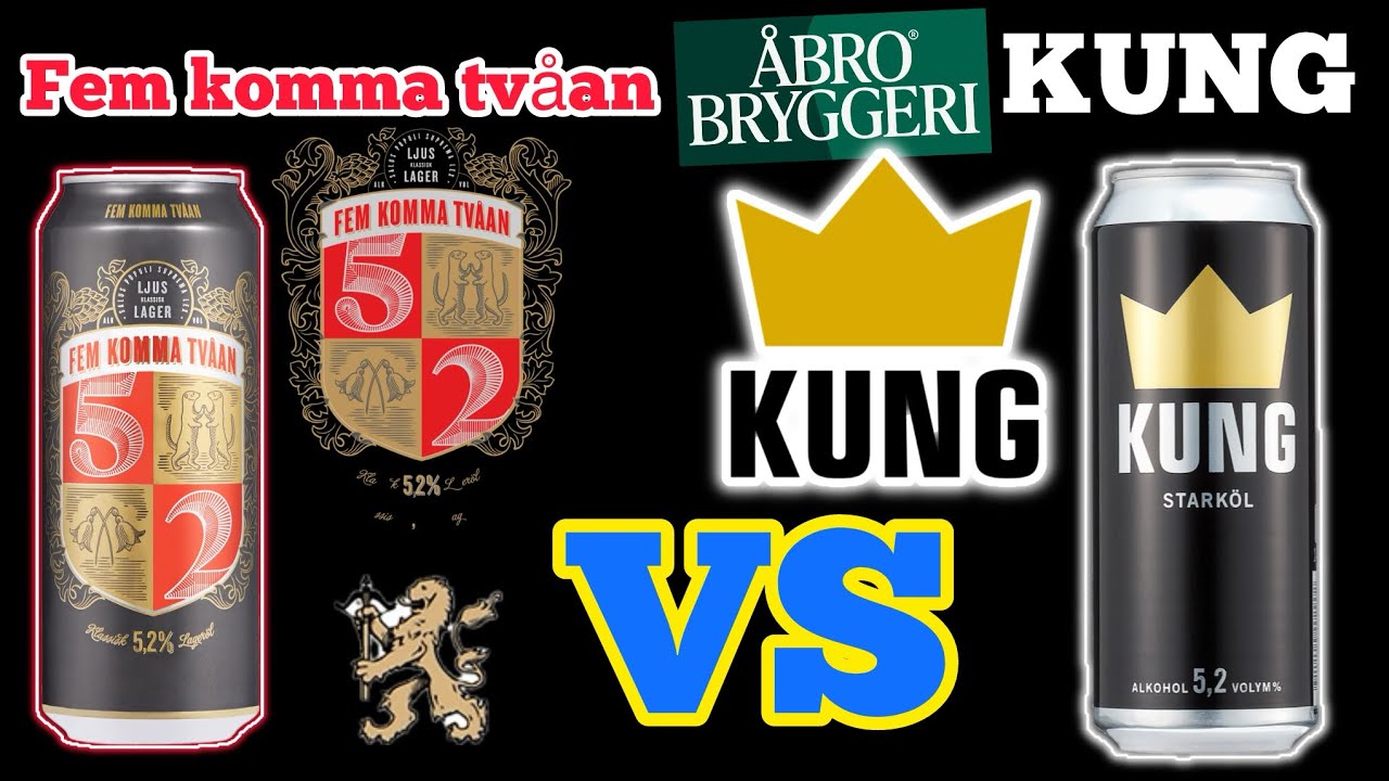 ÖL DUELL | KUNG VS Fem Komma Tvåan | ÅBRO Bryggeri | 5.2% ABV