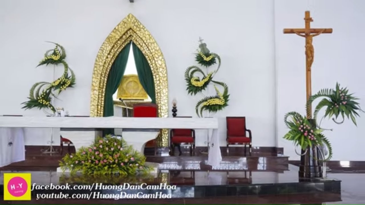 HẬU TRƯỜNG CẮM HOA Nhà Thờ Bãi Dâu Vũng Tàu Lễ Phong chức Phó Tế