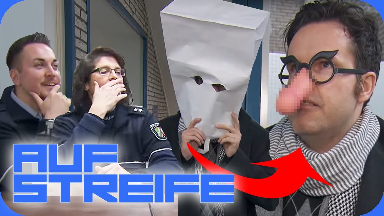 Festgeklebte P*MMEL-Nase! Ilka & Jonas können sich das Lachen nicht verkneifen | Auf Streife | SAT.1