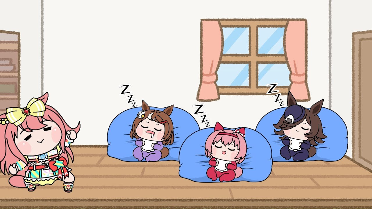 シッターデジたん、お寝かせ中（たぬき）