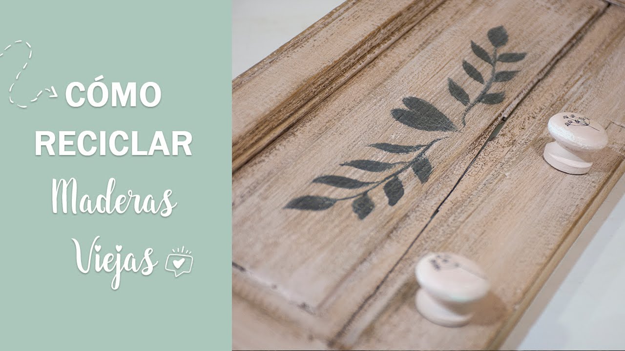 DIY- Cómo RECICLAR un POSTIGO VIEJO y darle un  EFECTO ENVEJECIDO