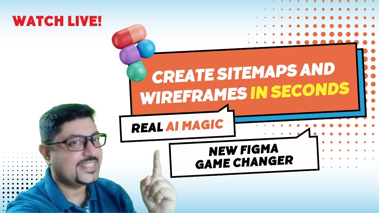 LIVE: Create Sitemaps & Wireframes in seconds | UI designs with AI | Real magic