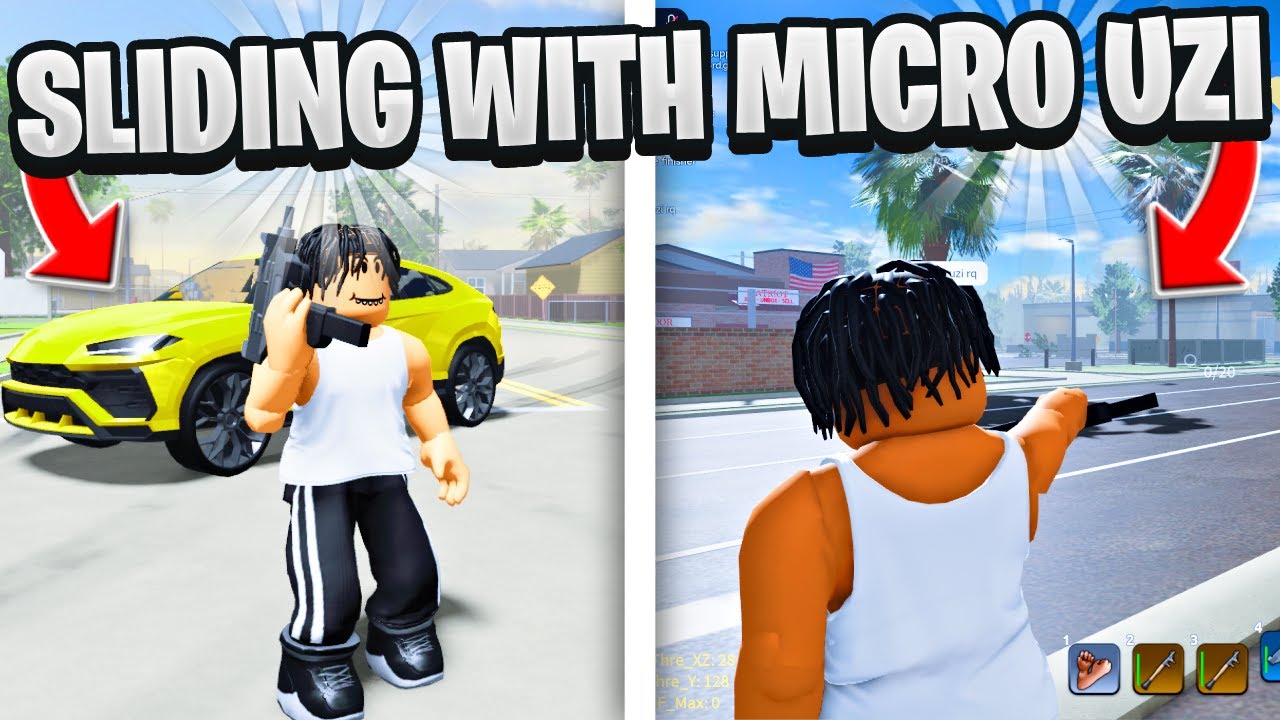 Я застал своих противников врасплох с новым микро-узи в ROBLOX BLOCKSPIN