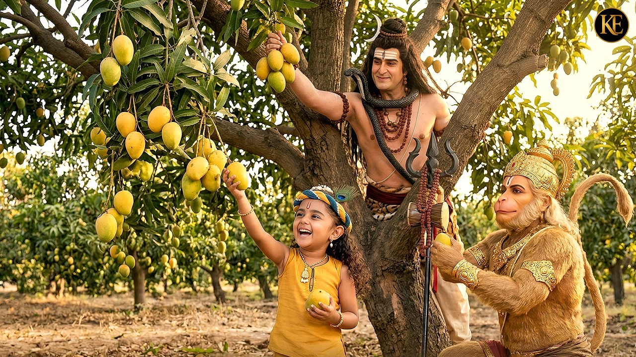 बाल कान्हा ने हनुमान जी और महादेव को खिलाए मीठे आम! || यशोमती मईया के नंदलाला || Krishan leela
