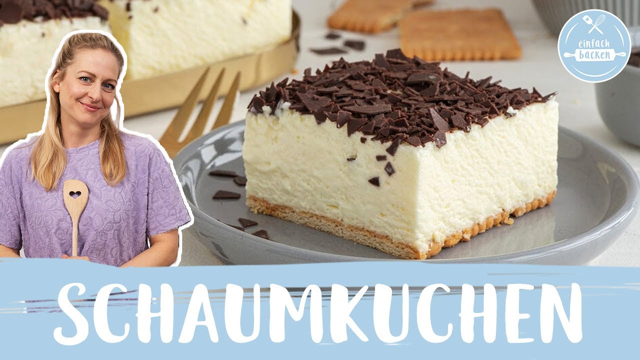 Schaumkuchen🍰✨ | Schneller 10 Minuten Kuchen ohne Backen | Einfach Backen