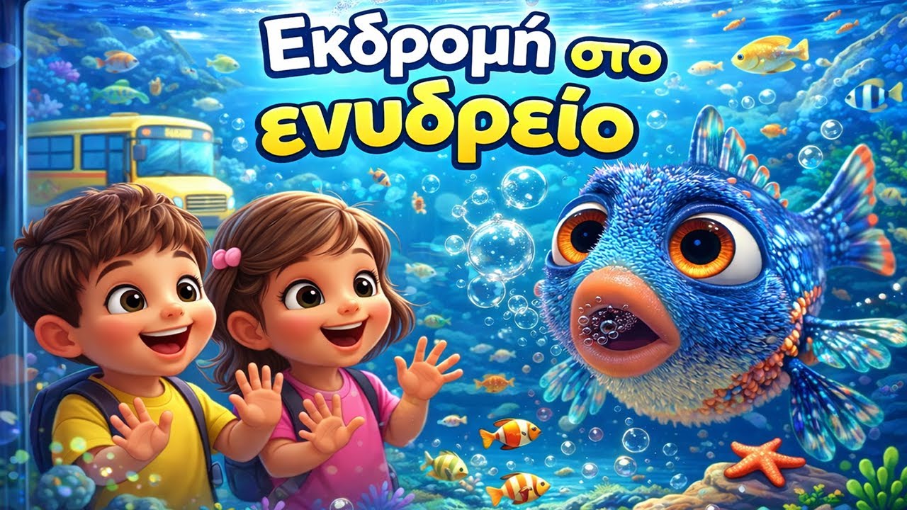 Εκδρομή στο Ενυδρείο: Τα Ζώα της Θάλασσας 🐟🐙 Παιδικά Τραγούδια 3D