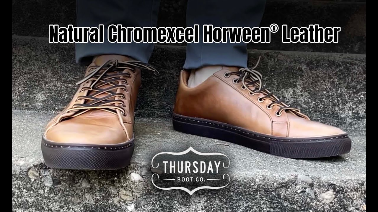Thursday Boot Co. Natural Chromexcel Horween Leather Sneakers