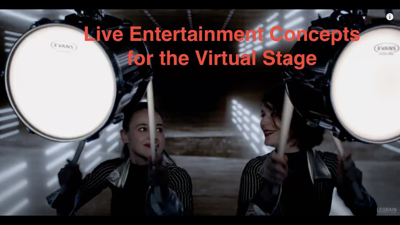 Live Entertainment Concepts LED Drum Show for analog and digital events - The Virtual Stage Trailer