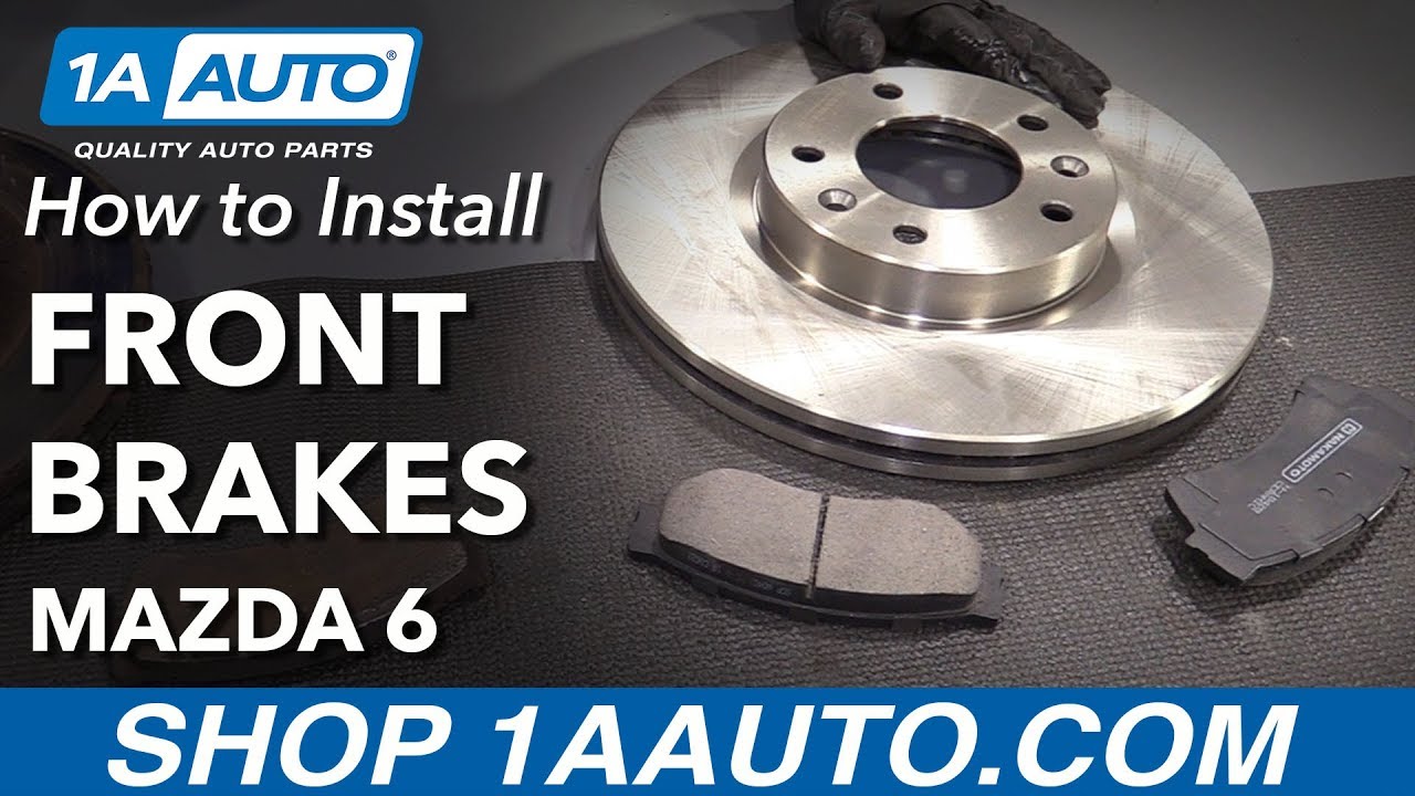 How to Install Front Brake Pads Rotors 2006-07 Mazda 6