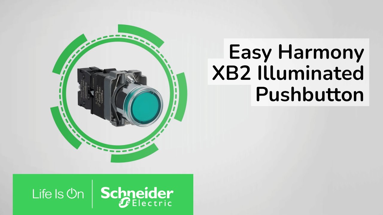 Easy Harmony XB2 - Cum se monteaza butonul luminos | Schneider Electric
