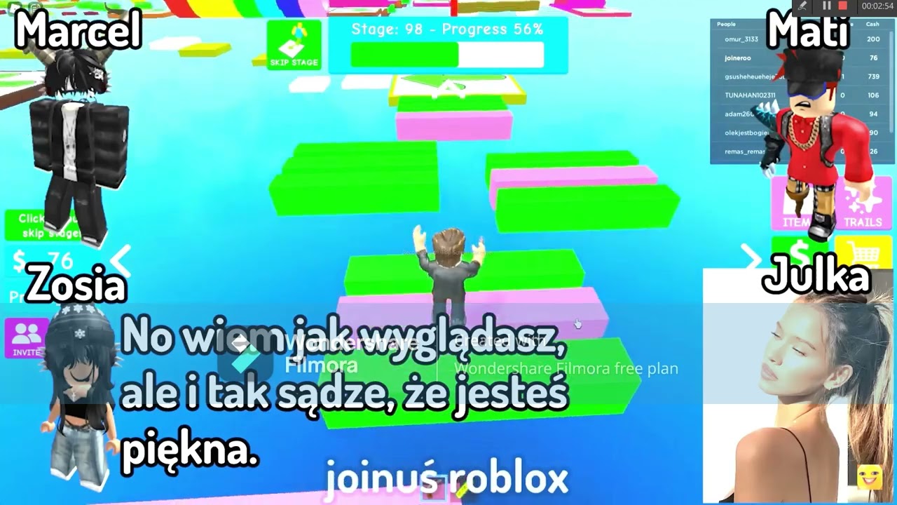 reagowanie na cringe historyjki roblox