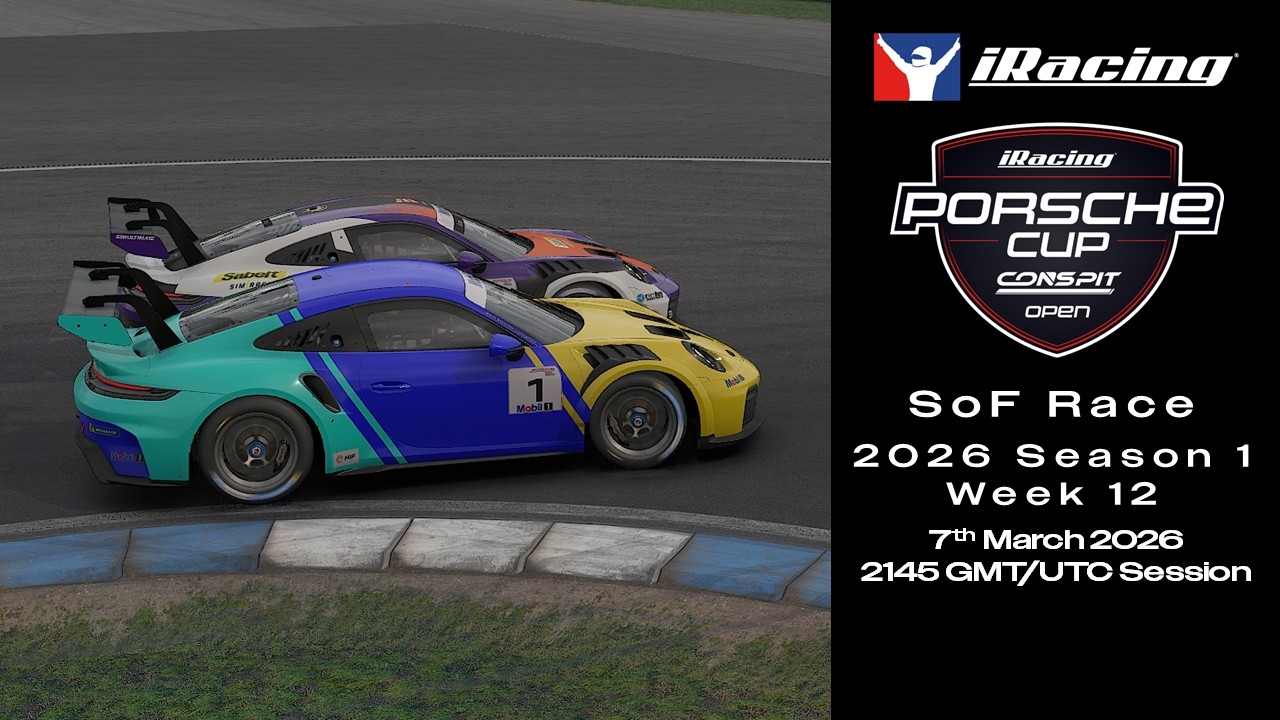 iRacing Porsche Cup by CONSPIT | 2026 | Season 1 | Week 12 | SoF Race | Adelaide
