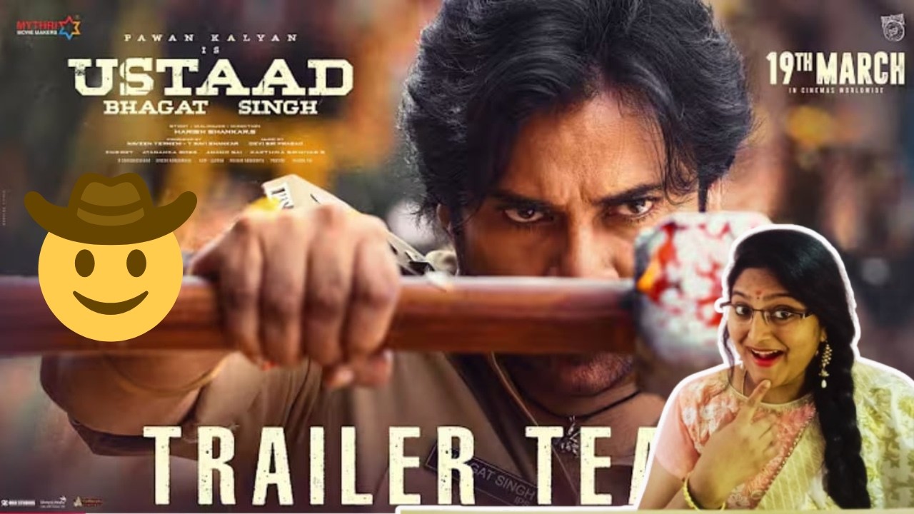 USTAAD BHAGAT SINGH TRAILER TEASE REACTION | PAWAN KALYAN | HARISH SHANKAR | SREELEELA | RAASHII K