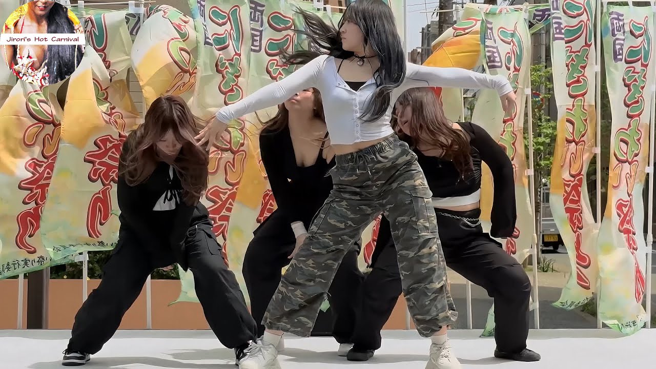 第19回両国にぎわい祭りにおける美少女ヒップホップダンスの演技