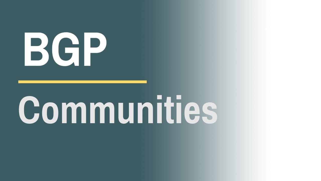 BGP Communities -