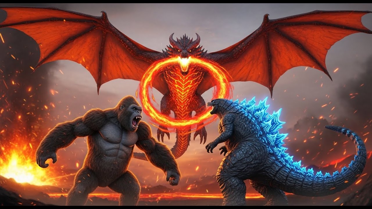 King Kong vs. Ice Dragon - Epic Cinematic Battle
