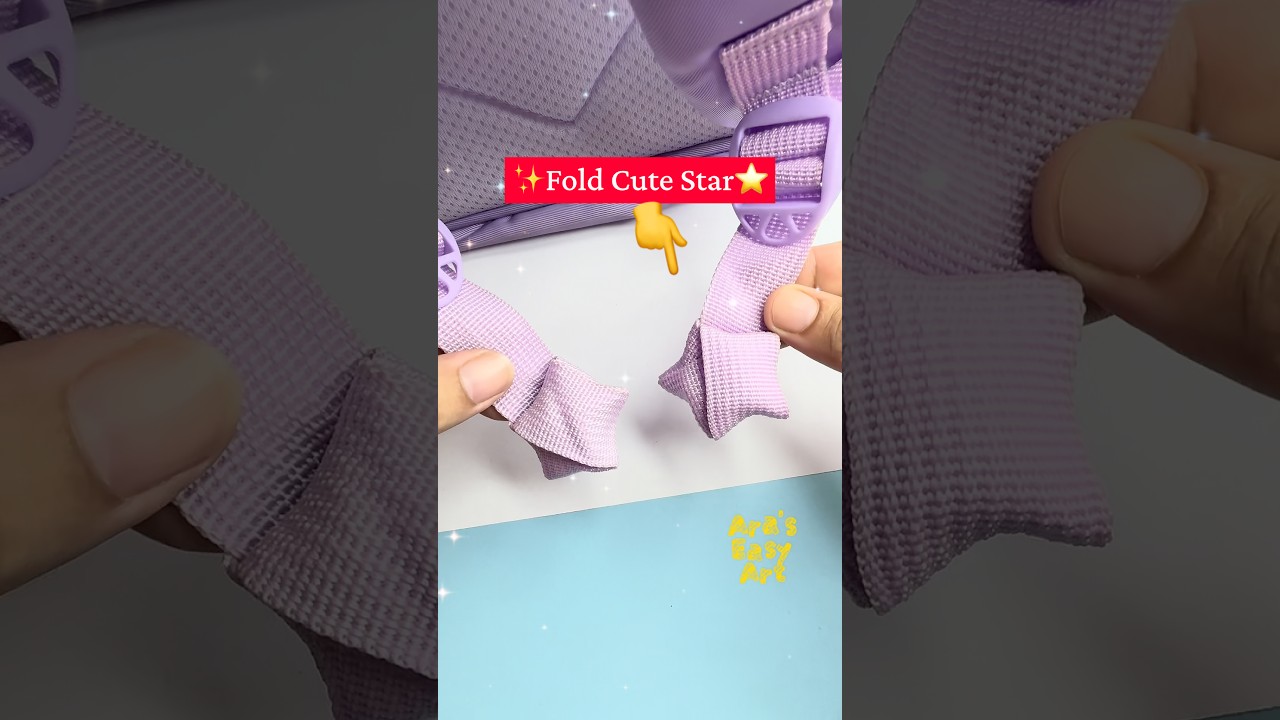 ⭐The Schoolbag bag can actually fold stars✨ @ArasEasyArt #diy #ytshorts #viral #schoolbag