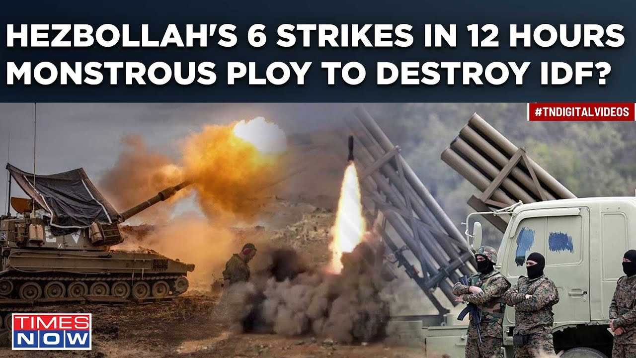 Hezbollah’ Missile Blitz Cripple Israel? 6 Massive Strikes In 12 Hrs | Monstrous Ploy Against IDF