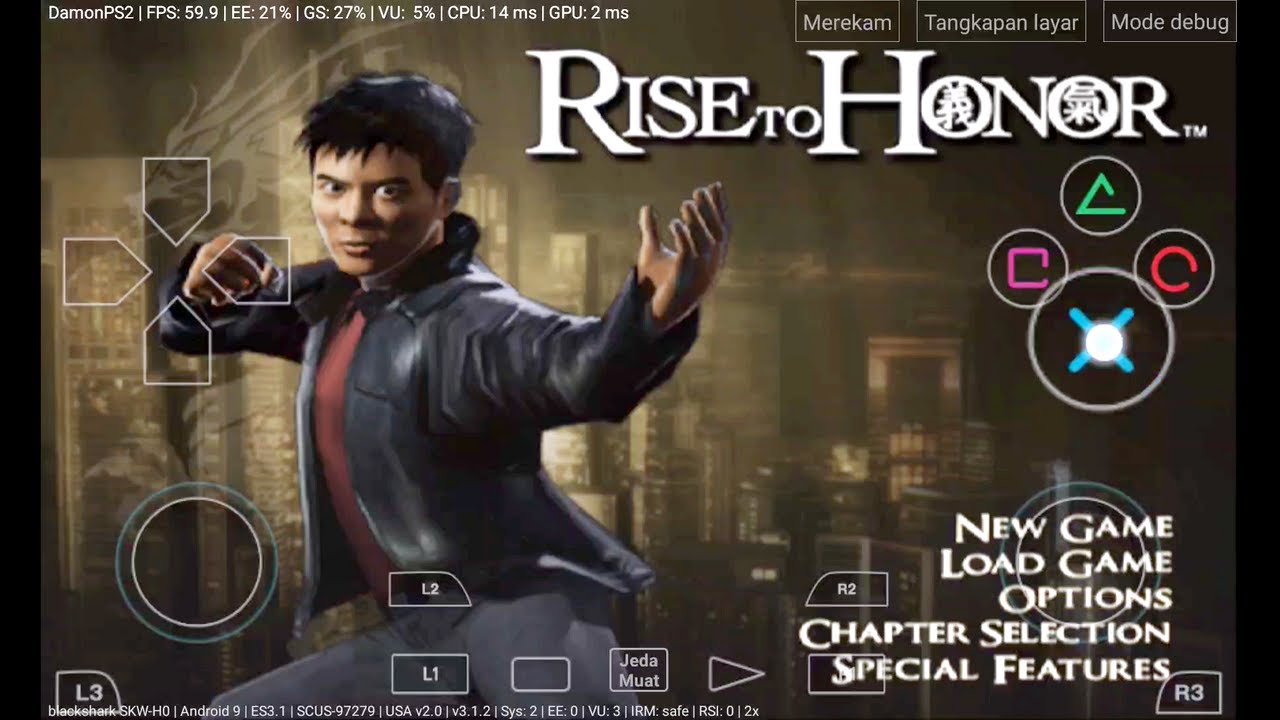 Jet Li Rise to Honor - Damon PS2 Pro Emulator Android Gameplay