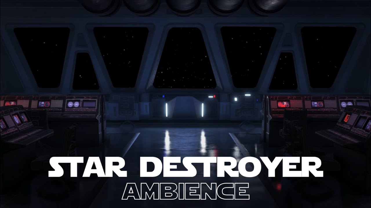 Star Destroyer Ambience | Command Center Deck - Ship Sounds & Engine Rumble - Star Wars ASMR