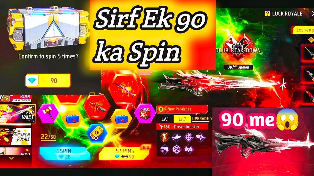 Evo gun 90 daymond me 😱😈 _ M60 Evo gun purches _ One spin 90 daymond me Evo gun 😱