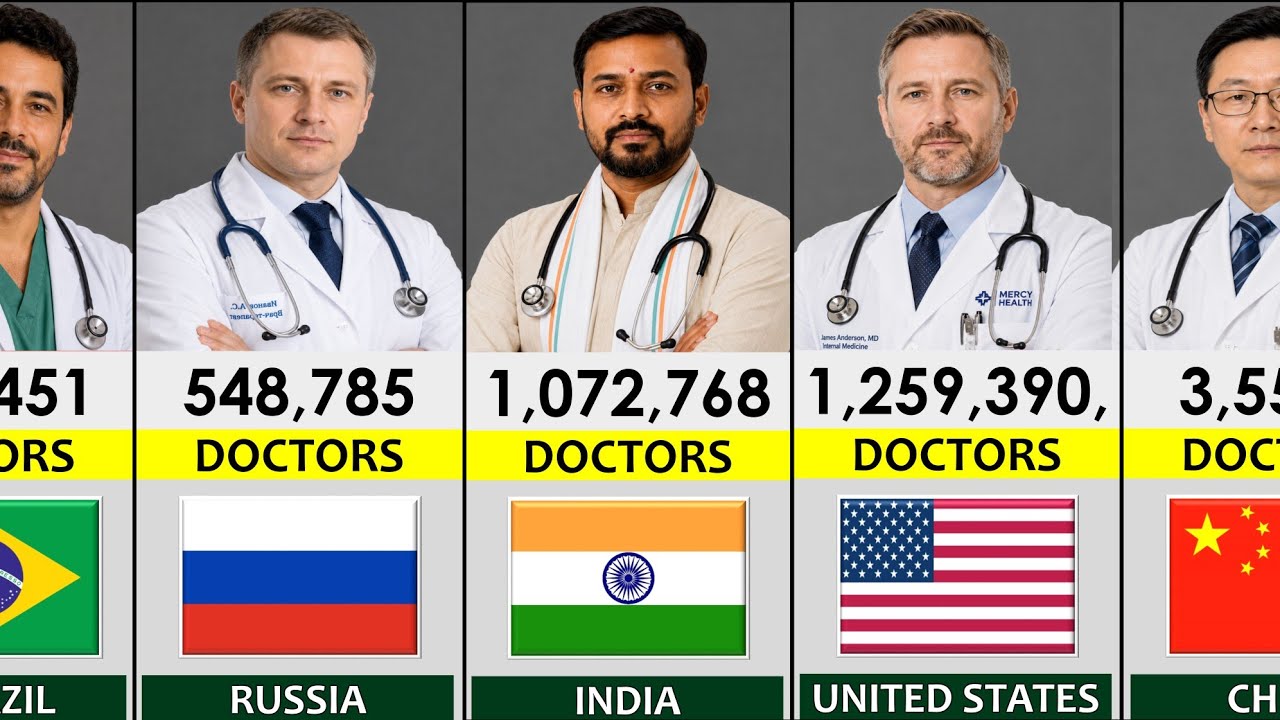 195 Countries Ranked by Number of Doctors👨&zwj;⚕️ 2026