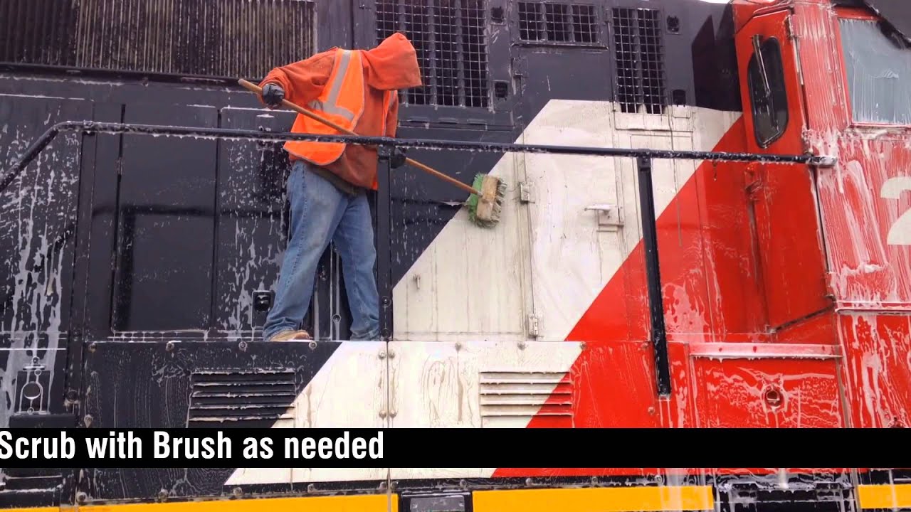 Cleaning Locomotives with DuBois Chemicals