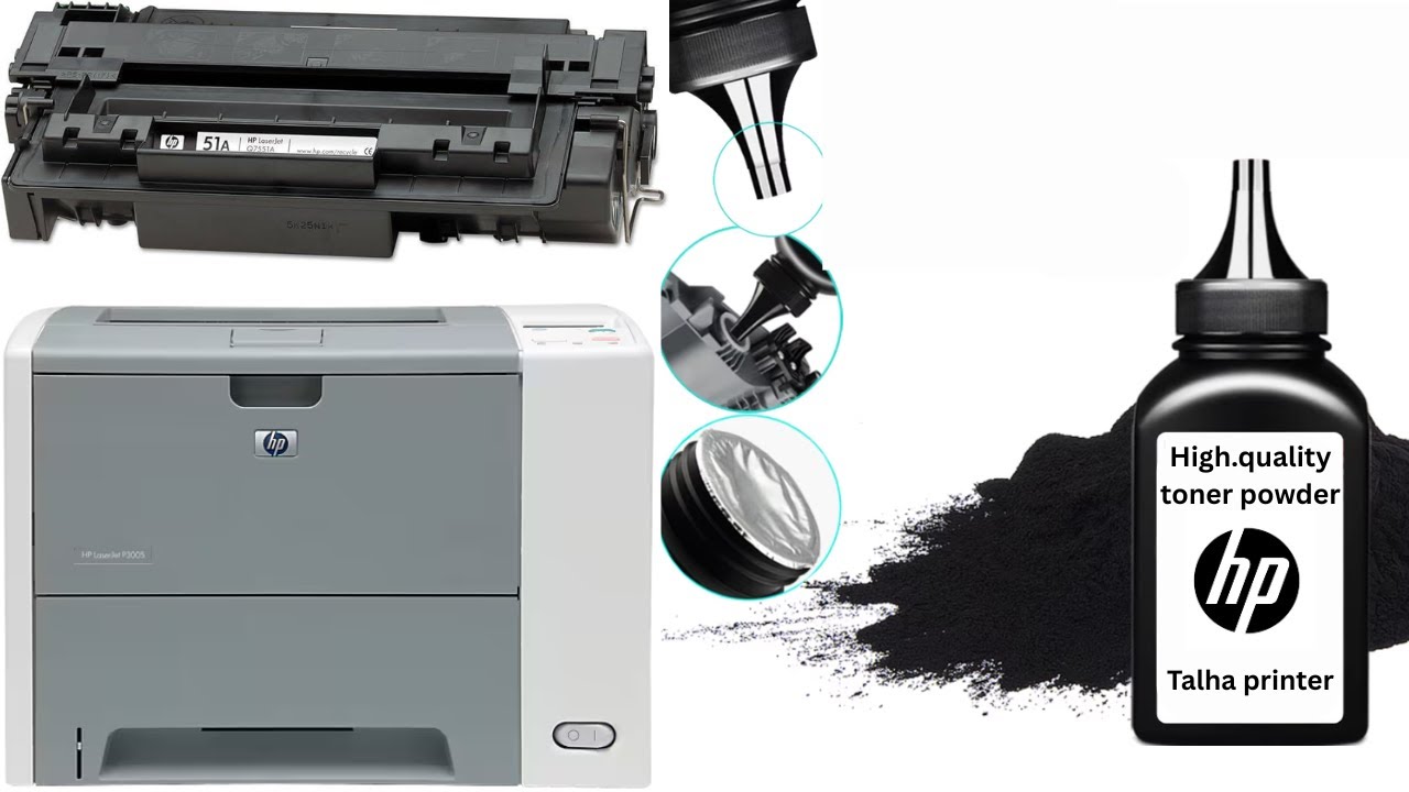 How to refill in 2 minutes HP 51A HP 51x toner refill  HP 3005 HP 3035 HP 3027 HP 2420 💯