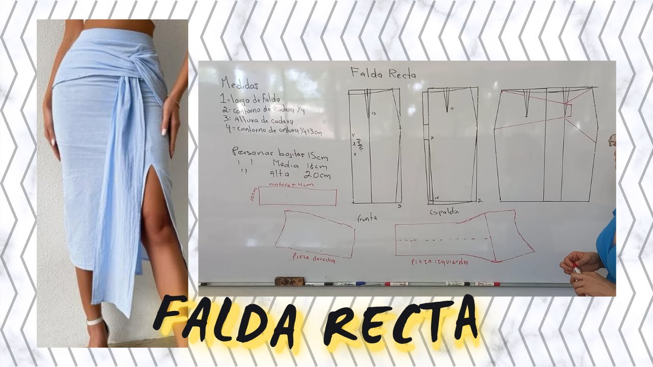 Patrón Basico de Falda Recta y Transformación / Patronando con Kari